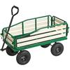 VEVOR Carretto da Traino per Bambini da 101 cm con Pannello e Maniglia in Legno Pieghevoli, Supporta Fino a 250 kg, Pneumatici Fuoristrada da 25,4 cm, Regalo di Compleanno per Bambini, Giardinaggio