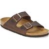 Birkenstock 051703 Arizona dark brown, Birko Flor sandalo Uomo, Dark Brown EU 35