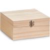 Zeller 15125 Scatola Portaoggetti, Legno, Beige, 20x20x9.5 cm