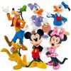 Bullyland Disney Set di 6 Personaggi Topolino, Minnie, Paperino, Paperina, Pluto, Pippo, senza PVC, Gioco Immaginativo, Collezionabile, Dipinta a Mano, Cake Design