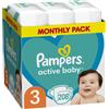 Pampers Active Baby Nappies 3X208