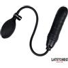 LateToBed BDSM Line Inflatable Dildo With Manual Pump Black
