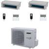 Aermec Climatizzatore Dual Split Canalizzato MPG/D 12+12 con MPG520 R-32 Inverter Comando Incluso Classe A++ ,