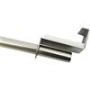 Gardinia Bacchetta a Pressione per Tende, Ø 9 mm, Larghezza Regolabile 90-130 cm, Colore: Titanio