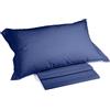 Caleffi - Completo Letto 100% Cotone Composto da Lenzuola Una Piazza e Mezza 190x285 + 1 Lenzuolo con Angoli Coprimaterasso Una Piazza e Mezza 130x200 per Materasso Alto 28 cm + 1 Federa Cuscino 50x80