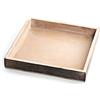 Logbuch-Verlag Ciotola quadrata in legno, in legno, 20 x 20 cm, piccolo vassoio decorativo naturale