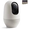 Nooie Telecamera con scheda Micro SD da 32 GB, Videocamera Sorveglianza Wi-Fi Interno 1080P, 360°Pan/Tilt, Visione Notturna, Audio Bidirezionale, Tracciamento del Movimento, Compatibile con Alexa