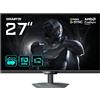 Gigabyte G27UP Monitor da gioco 27" 4K UHD - Modalità doppia (4K 160Hz o FHD 320Hz), 3840 x 2160, 1ms, 400 cd/m², FreeSync Premium, HDR10, HDMI 2.1, DisplayPort 1.4