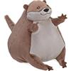 Wild Republic Flipkins River Otter, Peluche, 12 cm, Plush Toy, Fill is Spun Recycled Water Bottles