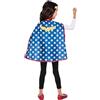 RUBIE'S DC Superhero Girls - Wonder Woman - Accessori costume per bambini, taglia unica, mantello blu, tiara dorata, per Halloween, carnevale, idea regalo di Natale