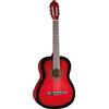 EKO GUITARS - CS-10 RED BURST, Chitarra Classica Serie Studio Scala 4/4, Top in Tiglio, Fasce e Fondo in Tiglio Laminato, Manico e Tastiera in Betulla, Custodia Inclusa, Colore Red Burst