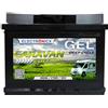 Electronicx batteria di alimentazione GEL 12V 80Ah Caravan Edition - Batteria deep cycle 80 Ah per camper, furgone, barca, solare, fotovoltaico, nautica, tempo libero, 242×175×190 mm