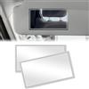 Adiwo Auto Specchio Cosmetico Specchio, 2 pezzi Specchio di Trucco Automatico della Visiera del Sole HD per Aletta Parasole, Specchio Autoadesivo Portatile dell'acciaio Inossidabile, 6.5CM*11CM