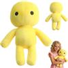 HBSFBH Giocattoli di Peluche Giallo, 29 cm Wobbly Life peluche per bambini, Bambola di peluche Wobbly Life, Wobbly Life Plush Dolls, Wobbly Life Plush Toy, Figura del Man Giallo, Regali per Ragazzo e Ragazza