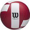 Wilson Pallone da Pallavolo Helix Game, Progettato Per Alte Prestazioni, Presa Avanzata e Controllo Ottimizzato, Realizzato In Microfibra di Alta Qualità, Colore: Rosso/Bianco, Dimensioni Ufficiali