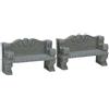 Lemax stone bench, set of 2