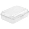 Rotho Fun Lunchbox con Chiusura a Scatto, Plastica (PP) senza BPA, Trasparente, 1.25 L, 19.5 x 14.5 x 6.5 cm