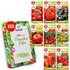 LW TORAF set di semi XXL 8 varietà di ortaggi di prima qualità, 800 semi da orto, piante da giardino, per balcone, cucina, diverse varietà di pomodori, kit per la coltivazione di ortaggi
