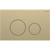 Geberit Placca Geberit Sigma40 Round Acciaio Inox / Ottone Spazzolato Doppio Tasto | 115.628.QF.1 Ottone spazzolato