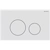 Geberit Placca Geberit Sigma40 Round Acciaio Inox / Bianco Opaco Doppio Tasto | 115.628.JT.1 Bianco Opaco