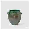 EDG Enzo De Gasperi Vaso Fenice Rotondo Bombato Verde Gres