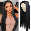PORSMEER Parrucche Small lace front lunga nere lisci parrucche donna brasiliani vergini 22 inch