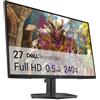Dell 27 Monitor Gaming - SE2726HG, Full HD (1920x1080), 240Hz, Fast IPS, 0.5ms, AMD FreeSync Premium, 99% sRGB, HDR10, VESA (100x100mm), DisplayPort, 2 HDMI, 3 Anni di Garanzia, Nero