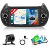 Motorsi 4+64G Autoradio per Fiat Fiorino 2008-2016 con Wireless Carplay Android Auto, Android Stereo con Bluetooth/GPS Navigation/WiFi/FM/RDS/SWC/HiFi/Canbus+Mic+Telecamera Posteriore AHD