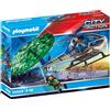 PLAYMOBIL ELICOTTERO DELLA POLIZIA E FUGGITIVO