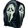 Maschera scream doppia faccia con cappuccio