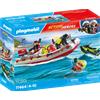 Playmobil 71464 gommone dei pompieri e acquascooter per bambini dai 4 anni