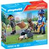 Playmobil action heroes 71731 unità cinofila e ladro - 4+ anni