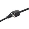 1aTTack.de 677538 CAT7 Adattatore di estensione Cat.7-0,5 m - Cavo Ethernet Cavo di rete Lankabel 10 Gb/s cavo grezzo con presa (RJ45) Cat6a 1 pezzo - nero