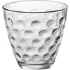 Bormioli Rocco 5215325 Vassoio 6 Bicchieri Acqua Dots In Vetro Trasparente Cl 25.5