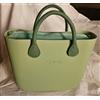 O bag Borsa Nuova Originale - Col. Salvia - Interno Verde Manici Verde