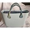 O bag Borsa Nuova Originale - Col. Acqua Chiara - Interno Blu Manici Jeans