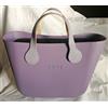 O bag Borsa Nuova Originale - Col. Viola - Interno Nero Manici goccia