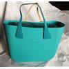 O bag Borsa Nuova Originale - Col. Turchese - Interno Verde Manici Turchese