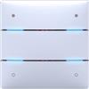 Theben 4969234 iON 104 KNX pulsantiera 4 tasti Secure | 4 LED di stato, integrato sensore temperatura, commutazione, dimmer, veneziane, trasmettitore di valore, scene, sequenze