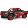 ARRMA RC Camion 1/7 MOJAVE 6S V2 4WD BLX Desert Truck con spettro azienda (pronto a corrente), rosso/nero, ARA7604V2T2
