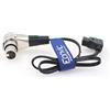 Eonvic D-Tap maschio a 4 pin XLR femmina ad angolo retto cavo di alimentazione adattatore per videocamera DSLR (cavo dritto)