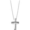 LOTUS STYLE Lotus Uomo Collana, Moderno, Argento, Unico, Única, Metallo, Nessuna pietra preziosa