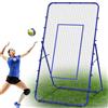 LIANTRAL Rimbalzo per Pallavolo Rete, 2,2 x 1,2 m, Attrezzo per Allenamento di Pallavolo con Zona di Battuta per Esercizi di Lacrosse e Baseball, Rete da Pallavolo Regolabile per Interno ed Esterno