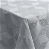 Homaxy - Tovaglia Lavabile Rettangolare 80x80cm, Jacquard Multistrato con Ornamenti, Antimacchia, Facile da Pulire, Grigia