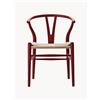 Carl Hansen & Søn Sedia in legno con seduta intrecciata CH24 Wishbone