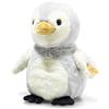 Steiff Lio Pinguin grigio chiaro, 21 cm, Soft Cuddly Friends, peluche per giocare e coccole, in morbido peluche per la pelle delicata dei bambini, lavabile in lavatrice