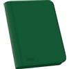 Ultimate Guard, Album a Portafoglio con Zip, 4 Tasche, XenoSkin, Colore Verde