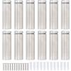 Respicefinem Respefinem Kit Completo Viti Pubblicitarie 12 Pezzi 19x60mm Acciaio Inossidabile Supporto Distanziale Per Montaggio Senza Cornice Cartelli Immagini Su Vetro Uffici Domes Negozi