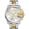 Diesel Orologio analogico al quarzo da uomo con cinturino in acciaio inox DZ4672, multicolore, Bracciale