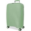 Roll Road Orbit - Valigia da cabina verde, 37 x 54 x 20 cm, rigida 2,5 kg, chiusura TSA in polipropilene, 2,5 kg, 37,2 l, bagaglio a mano, Verde, Taglia unica, Valigia cabina